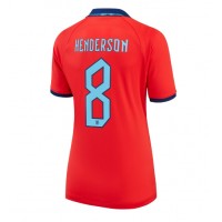 Zenski Nogometni Dres Engleska Jordan Henderson #8 Gostujuci SP 2022 Kratak Rukav
